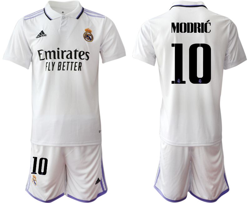 Men 2022-2023 Club Real Madrid home white #10 Soccer Jersey->real madrid jersey->Soccer Club Jersey